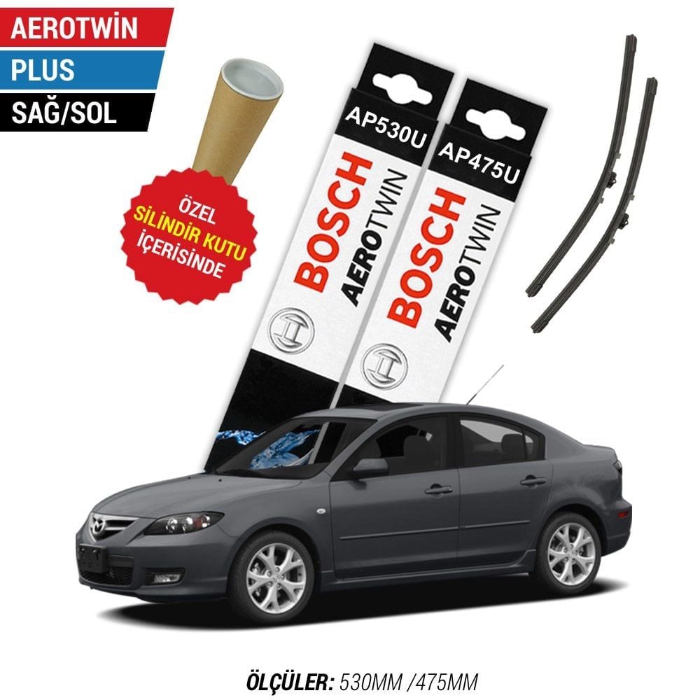 Mazda 3 Sedan Silecek Takımı (2004-2008) Bosch Aerotwin Plus