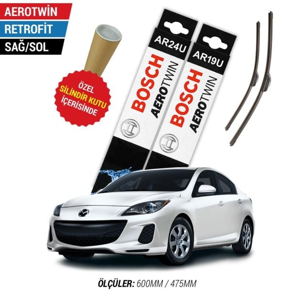 Mazda 3 Sedan Silecek Takımı (2009-2013) Bosch Aerotwin