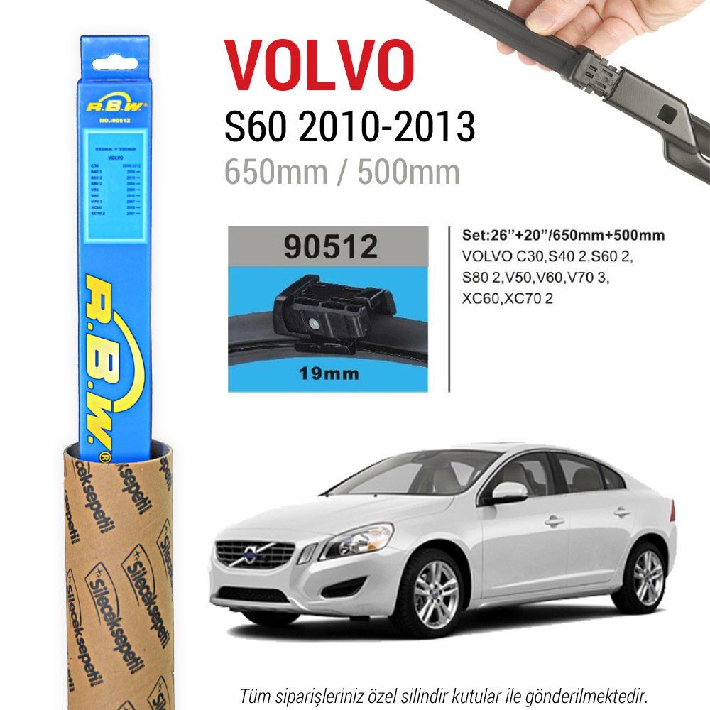 Volvo S60 RBW Muz Silecek Takımı (2010-2013)