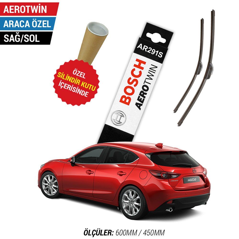 Mazda 3 Hatchback Silecek (2014-2016) Bosch Aerotwin AR291S