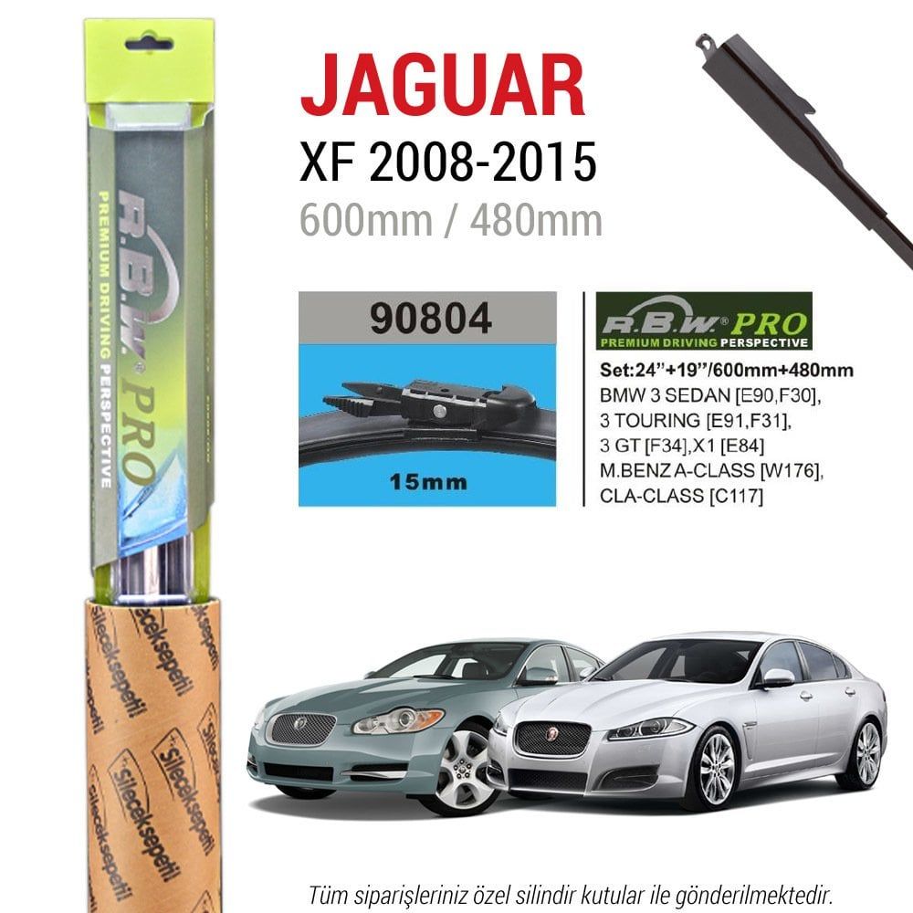 Jaguar XF RBW Pro Muz Silecek Takımı (2008-2015)
