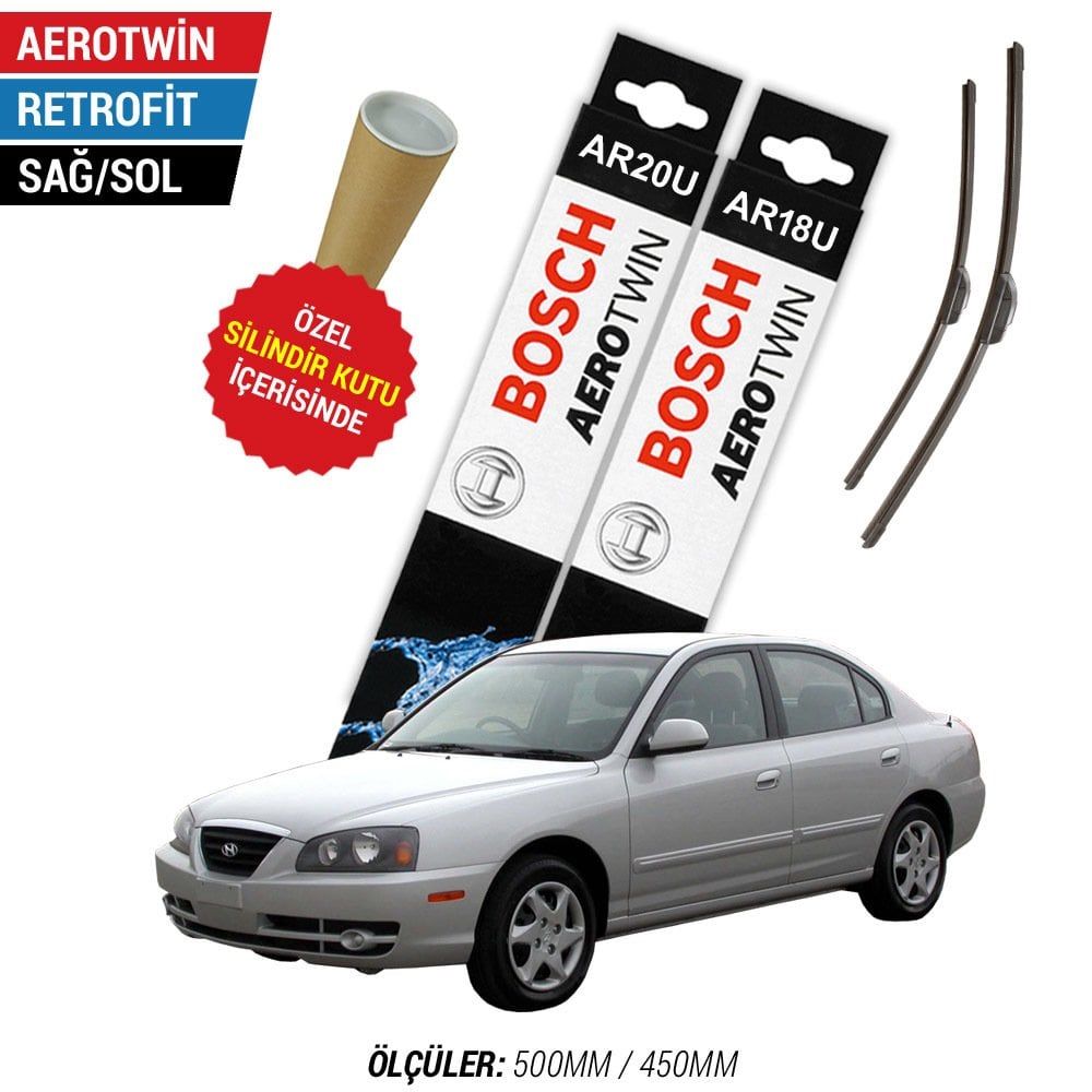 Hyundai Elantra Silecek Takımı (2000-2010) Bosch Aerotwin