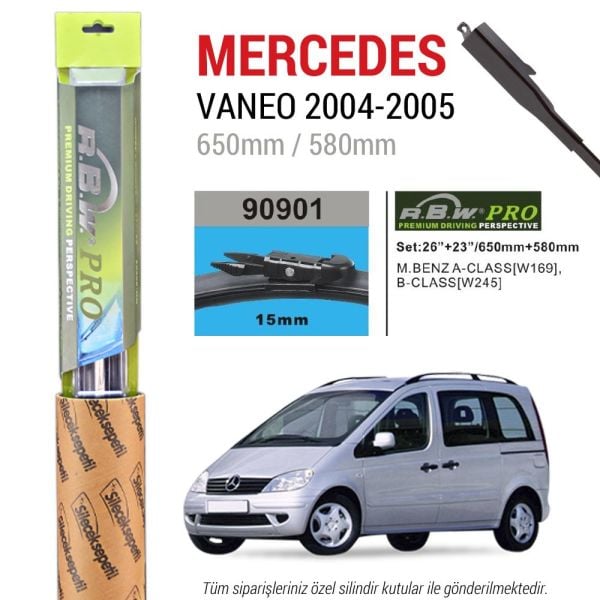 Mercedes Vaneo RBW Pro Muz Silecek (2004-2005)