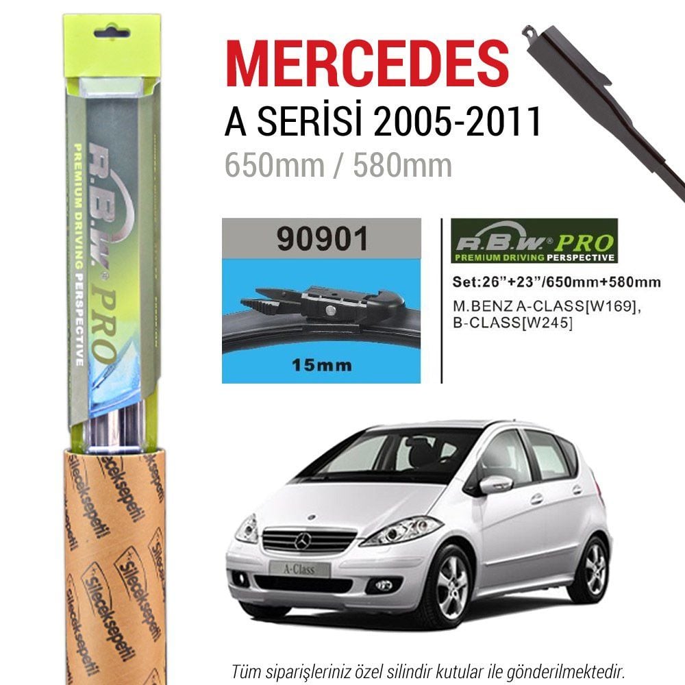 Mercedes A Serisi RBW Pro Muz Silecek (2005-2011)