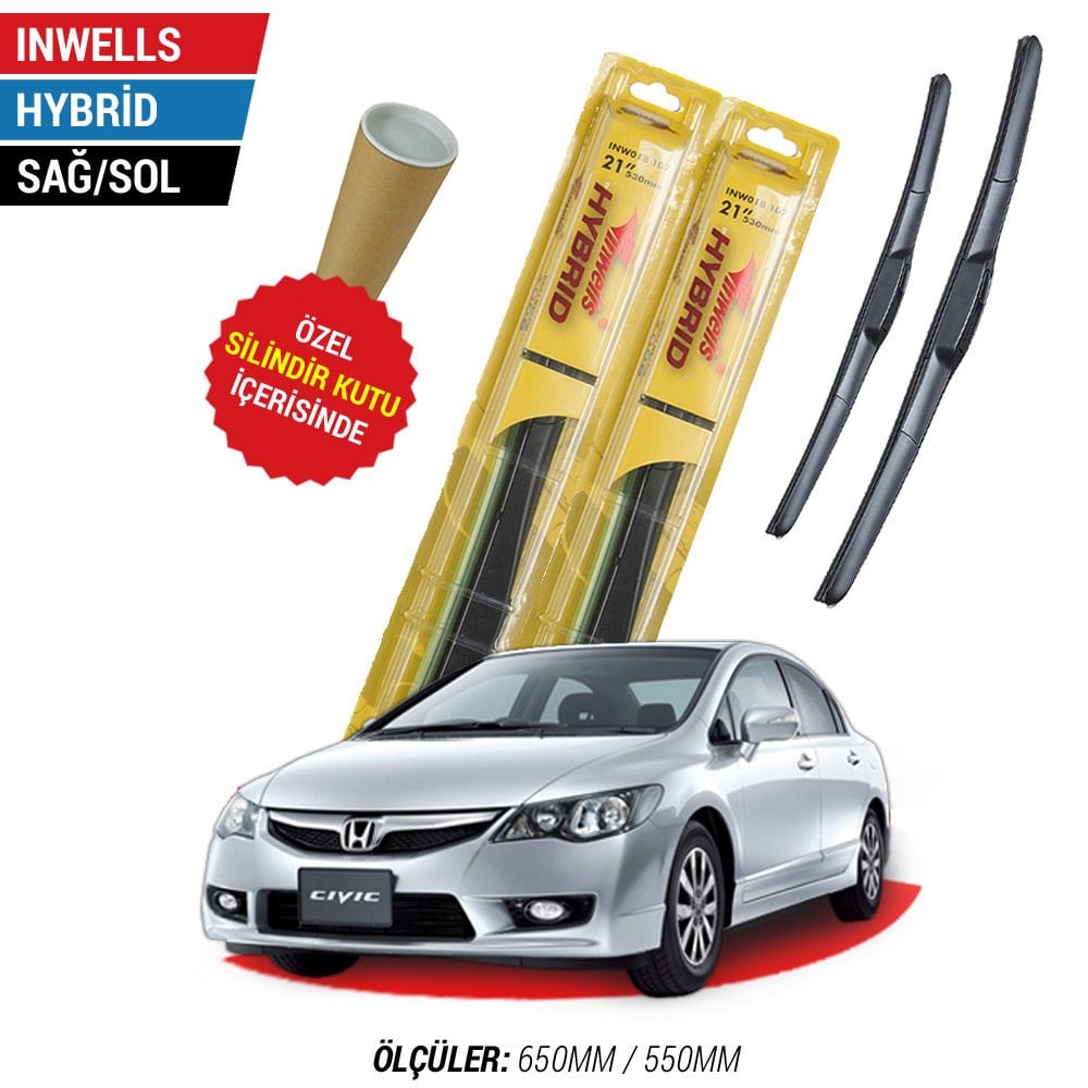 Honda Civic Silecek (2007-2012) İnwells Hybrid
