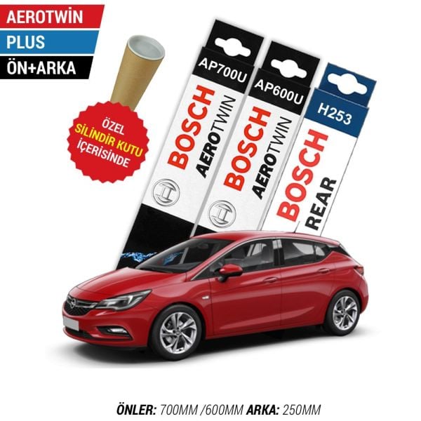 Opel Astra K Ön Arka Silecek Seti (2016-2021) Bosch Aerotwin