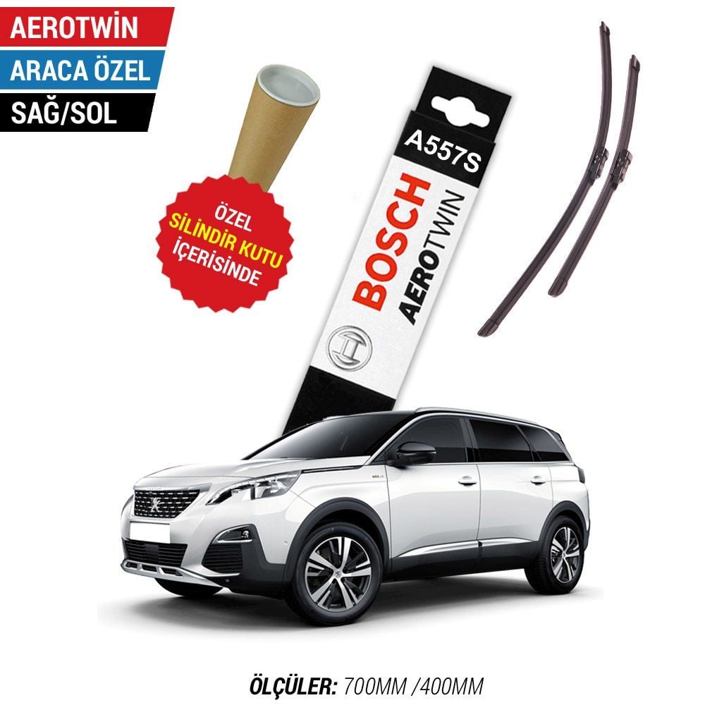 Peugeot 5008 Silecek Takımı (2017-2024) Bosch Aerotwin A557S