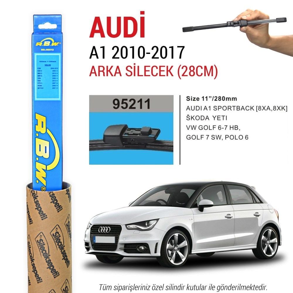 Audi A1 RBW Arka Silecek (2010-2018)
