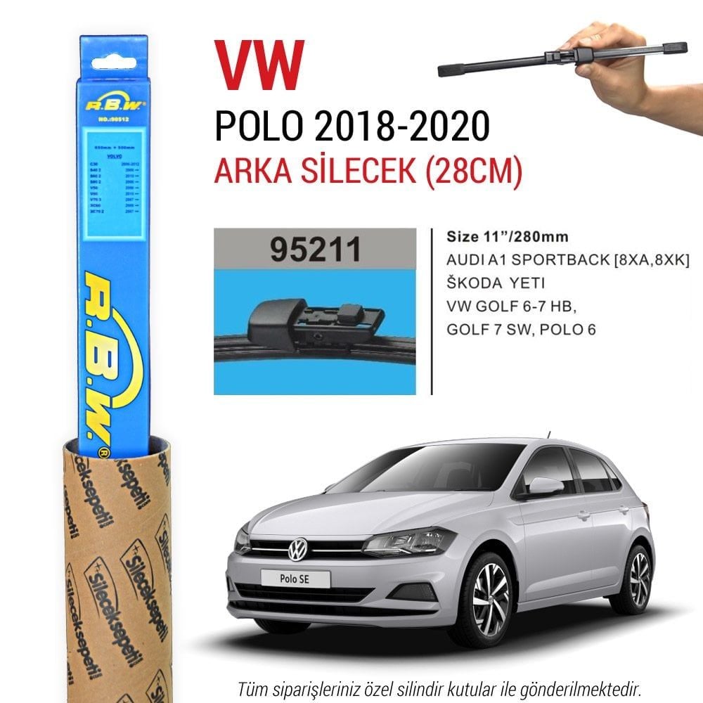 VW Polo RBW Arka Silecek (2018-2024)