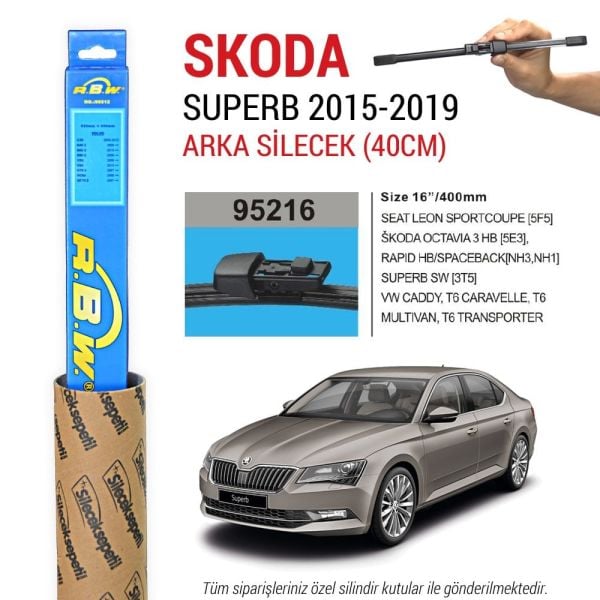 Skoda Superb RBW Arka Silecek (2015-2024)