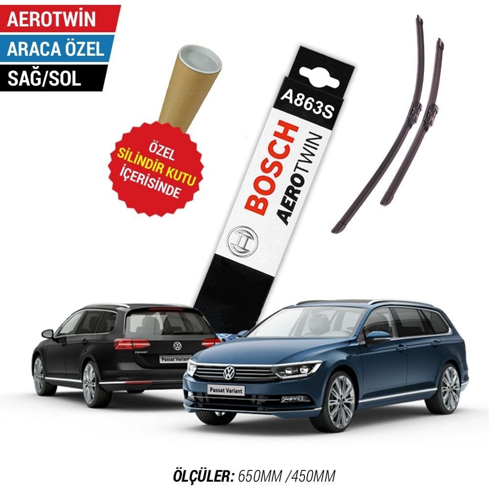 Vw Passat Variant Silecek (2015-2017 B8) Bosch Aerotwin A863S