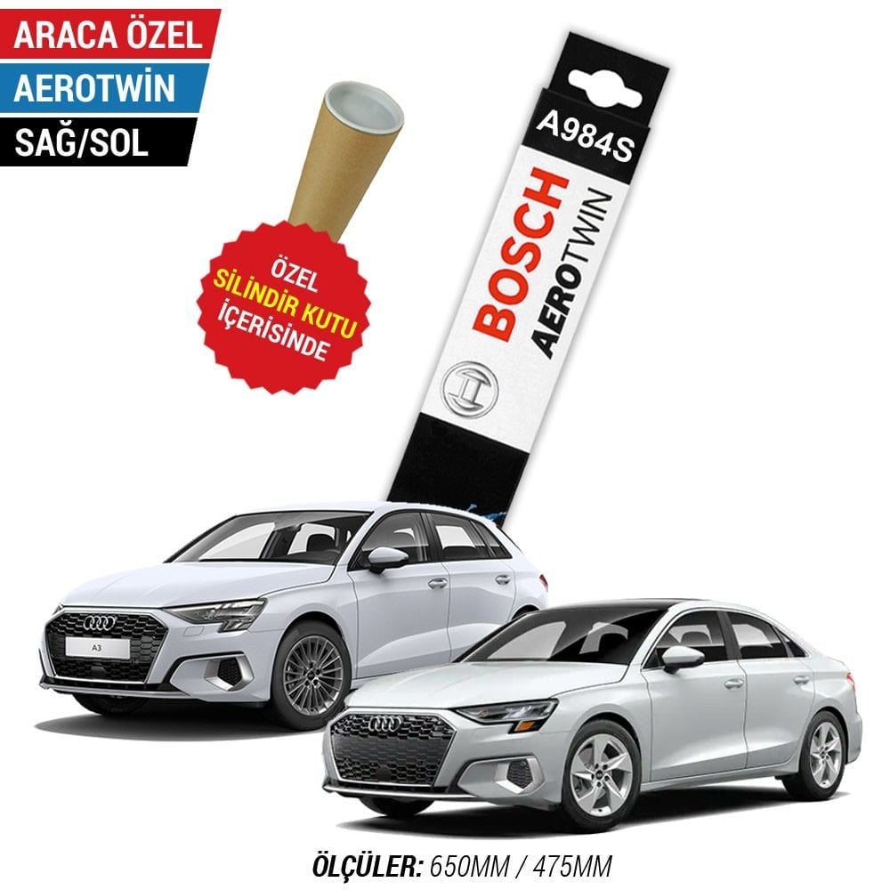 Audi A3 Silecek Takımı (2021-2025) Bosch Aerotwin A984S