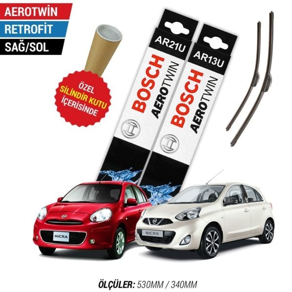 Nissan Micra Silecek Takımı (2011-2018) Bosch Aerotwin