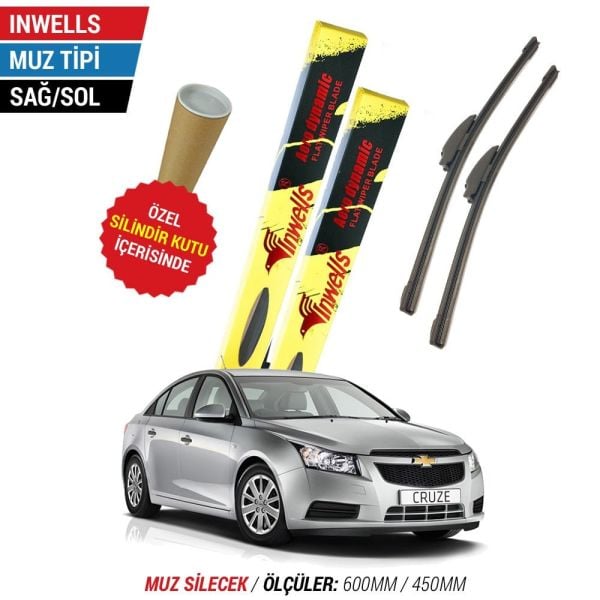 Chevrolet Cruze İnwells Muz Silecek Takımı (2009-2013)
