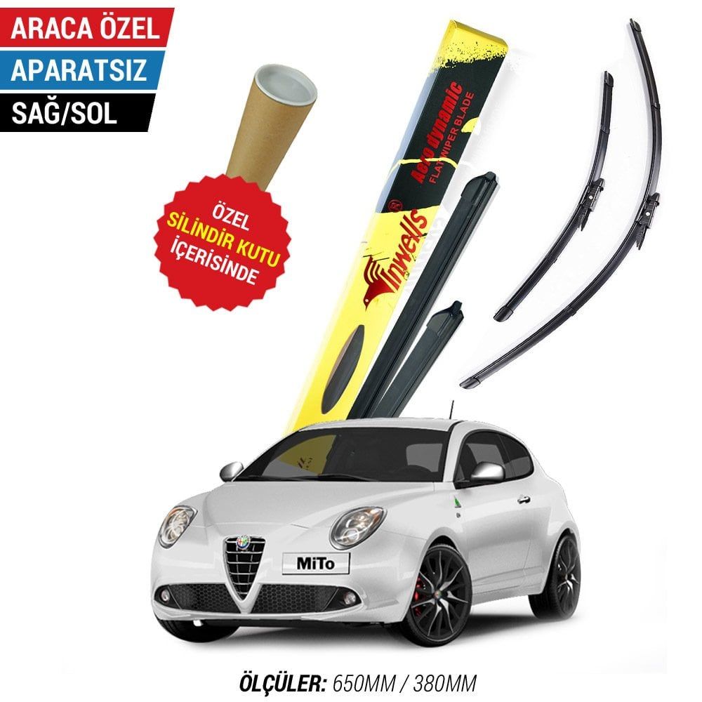 Alfa Romeo Mito İnwells Muz Silecek Takımı (2008-2016)