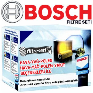 Fiat Fiorino 1.3 Multijet E4 Bosch Filtre Bakım Seti (2008-2011) Hava-Yağ-Polen-Yakıt