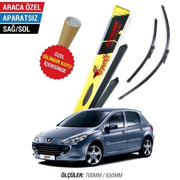 Peugeot 307 İnwells Muz Silecek Takımı (2005-2007)