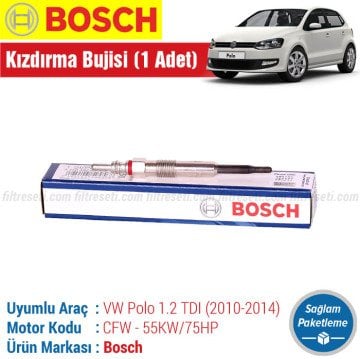 VW Polo 1.2 TDI Bosch Kızdırma Bujisi (2010-2014) 1 ADET