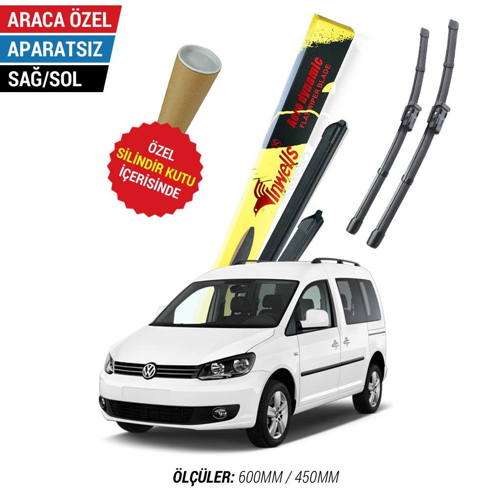 Volkswagen Caddy İnwells Muz Silecek Takımı (2007-2017)