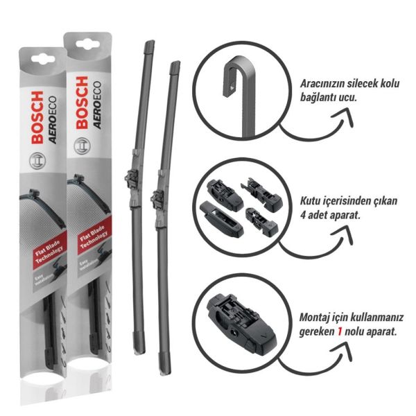 Renault Megane 2 Muz Silecek (2006-2009) Bosch Aeroeco