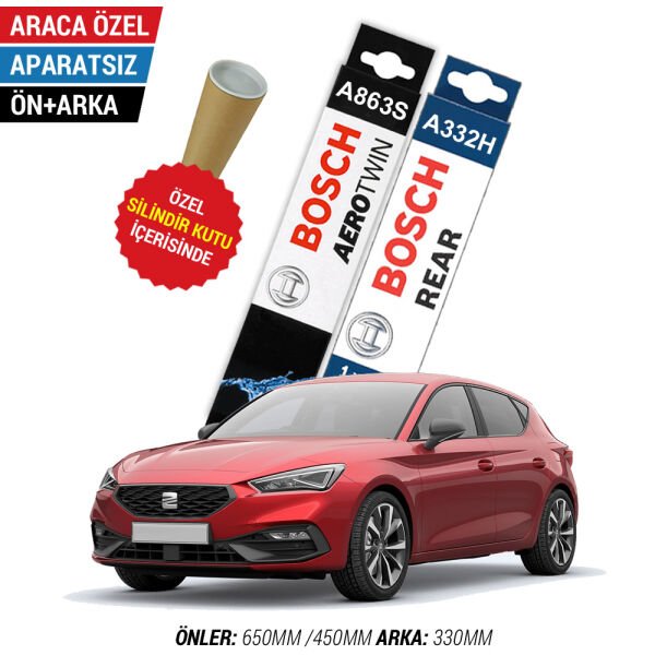 Seat Leon Ön Arka Silecek (2021-2025) Bosch Aerotwin