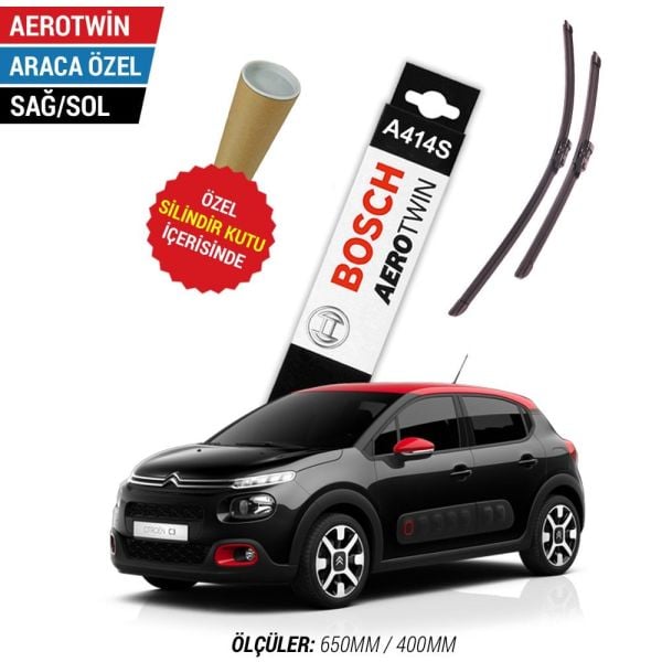 Citroen C3 Silecek Seti (2017-2024) Bosch Aerotwin A414S