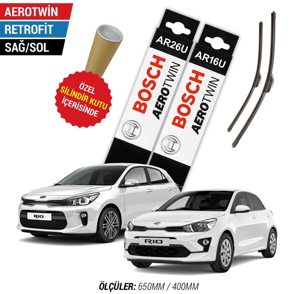 Kia Rio Silecek Takımı (2017-2021) Bosch Aerotwin