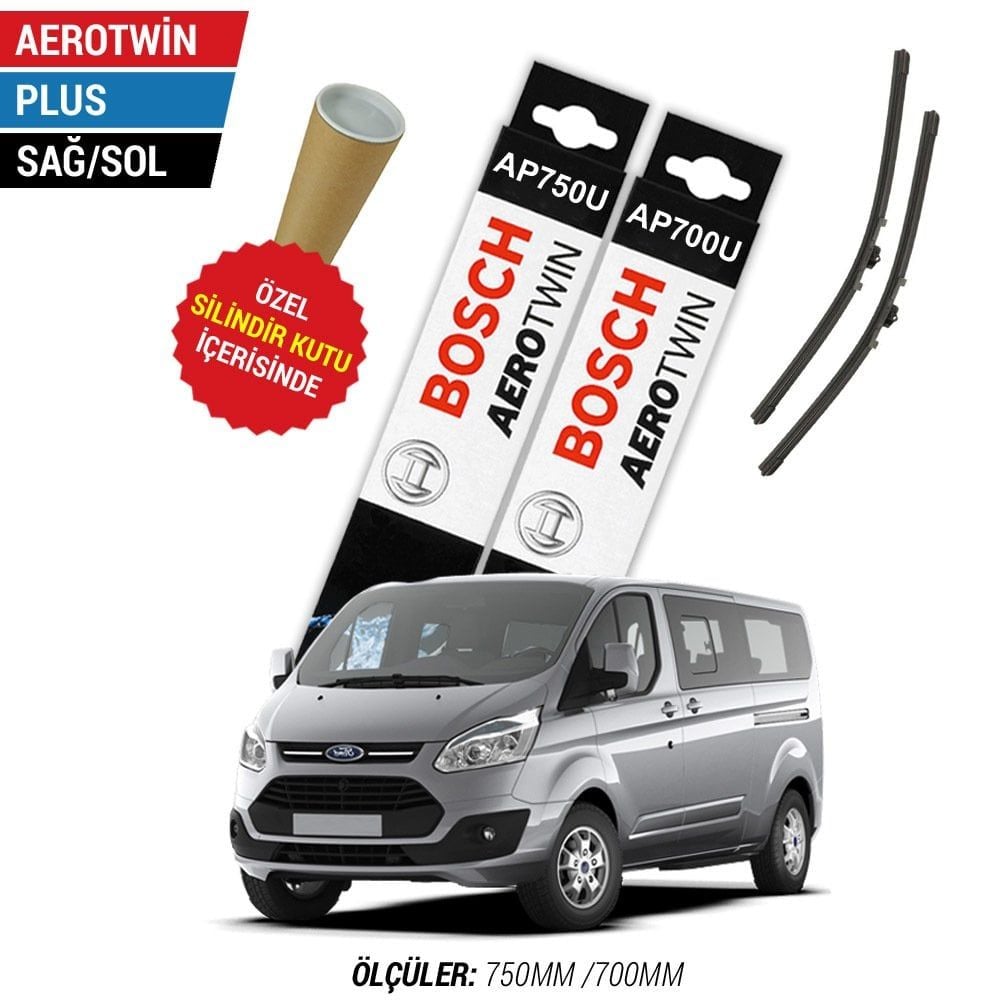Ford Transit Custom Silecek (2013-2016) Bosch Aerotwin Plus