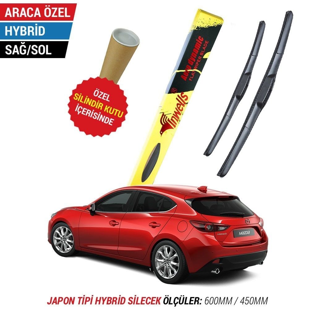 Mazda 3 HB İnwells Hybrid Silecek Takımı (2014-2016)