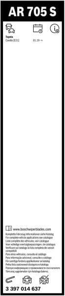 Toyota Corolla Silecek (2019-2025) Bosch Aerotwin AR705S